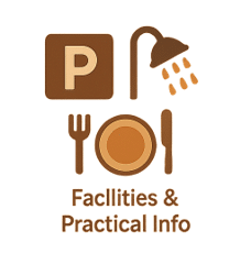 Location, facilities and practical information icon for The Finnish Sauna in Anières on the shores of Lac Léman in Canton of Geneva.